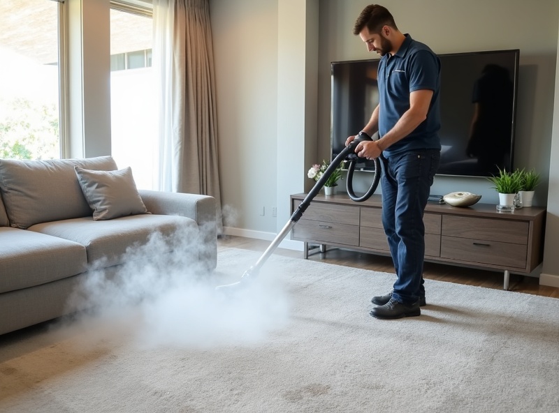 Professional Carpet Steam Cleaning Process